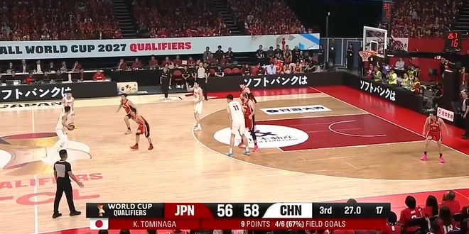 世预赛|大逆转！中国男篮85：80日本，胡金秋20分12篮板