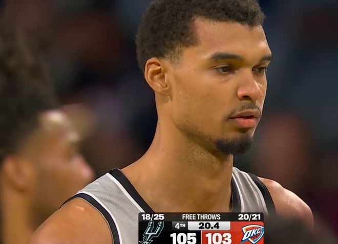 打头推腰全用上！马刺5打8终结雷霆16连胜，9分钟被吹11犯也能赢