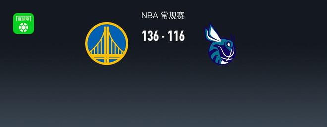 NBA战报：勇士136-116黄蜂取NBA3连胜，布兰登-米勒28分