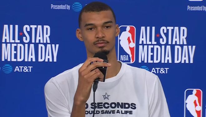 文班亚马：詹姆斯退役那天我不会哭 马刺队友还没准备好去少林寺