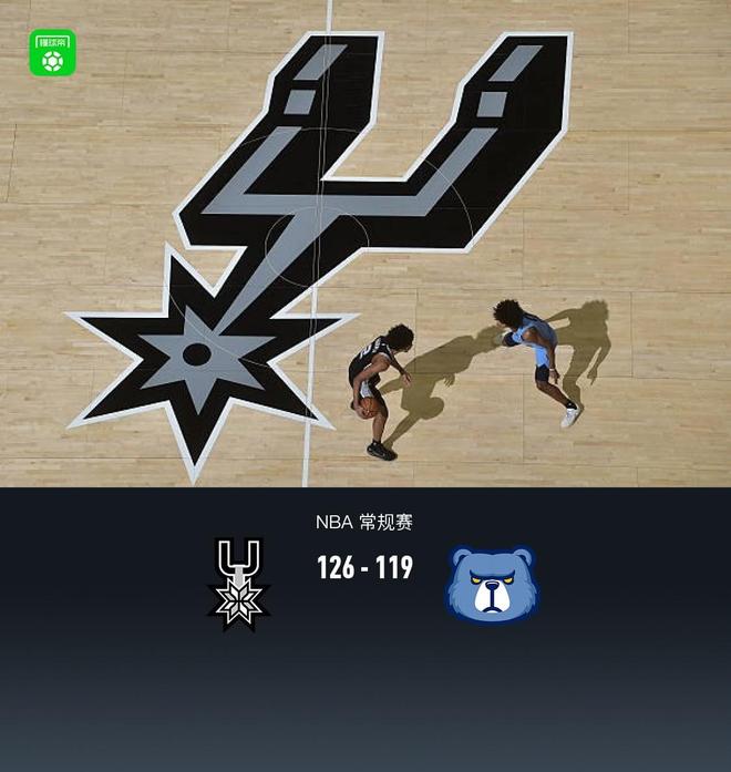 马刺126-119灰熊，哈里森-巴恩斯31+5+5，福克斯29分