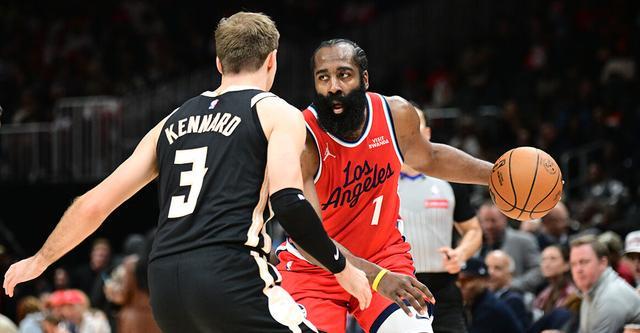 哈登27+9伦纳德21分 快船大胜老鹰终结五连败