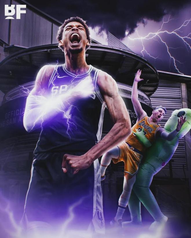 40+12打爆湖人！恭喜文班亚马！半场37分比肩张伯伦