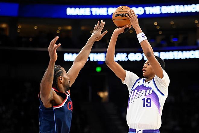 面对快船又一次打出强势表现！爵士侧翼新秀的天赋真是太突出了？