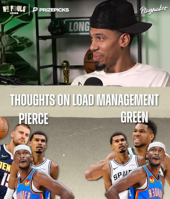 没有约老师？丹尼-格林评现役球员前三：字母哥、亚历山大、文班亚马