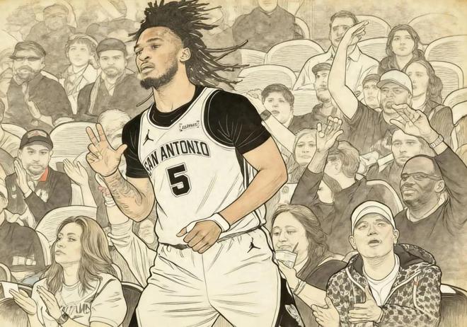 昔日五星高中生，逆袭成最佳新秀，今成文班亚马冲冠最佳拍档