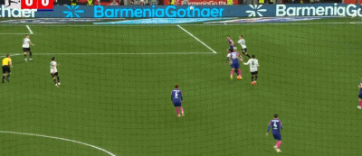 半場(chǎng)：勒沃庫(kù)森0-0美因茨，?？祟^球造威脅