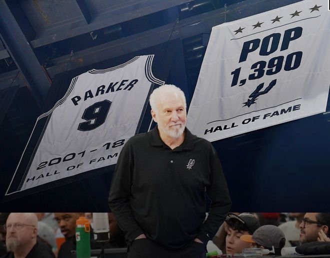 低調(diào)！馬刺為波波維奇升起1390勝旗幟 未舉行公開(kāi)儀式符合風(fēng)格