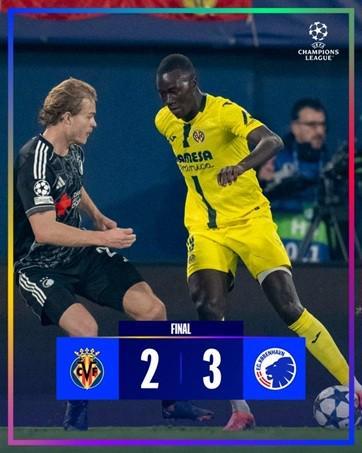 比利亚雷亚尔欧冠六场5平1负排倒数第二，但在西甲暂列第三位...