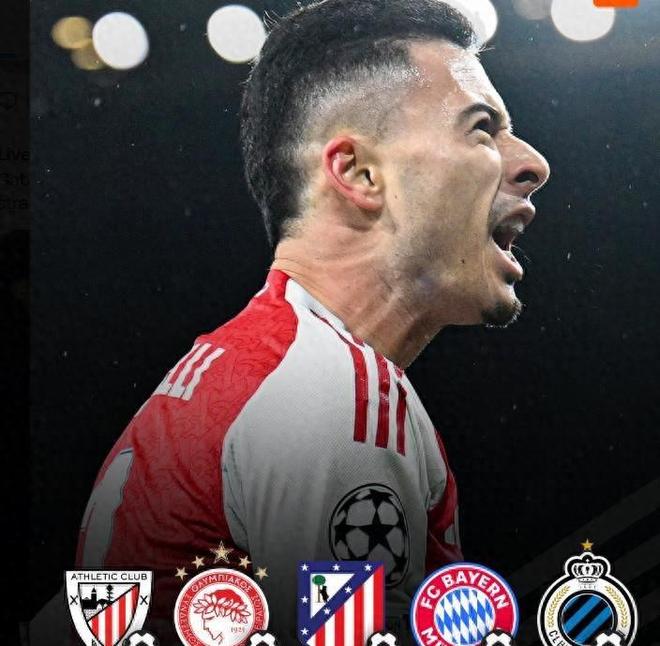 巴西前锋创历史!马丁内利成阿森纳欧冠第一人