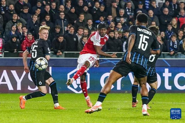 欧冠:布鲁日不敌阿森纳