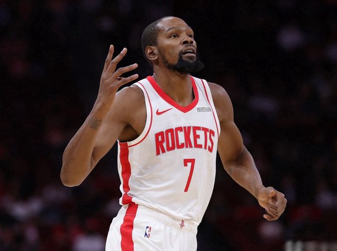 杜兰特准三双比肩5大传奇，威少21+13+绝平三分，西部倒1逆转火箭...