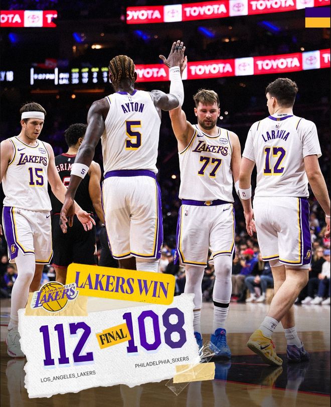 湖人重返西部第二!東契奇30+三雙超威少迎里程碑 已連續(xù)八場(chǎng)30+