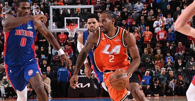 伦纳德生涯新高55分追平队史纪录 快船力克活塞四连胜...