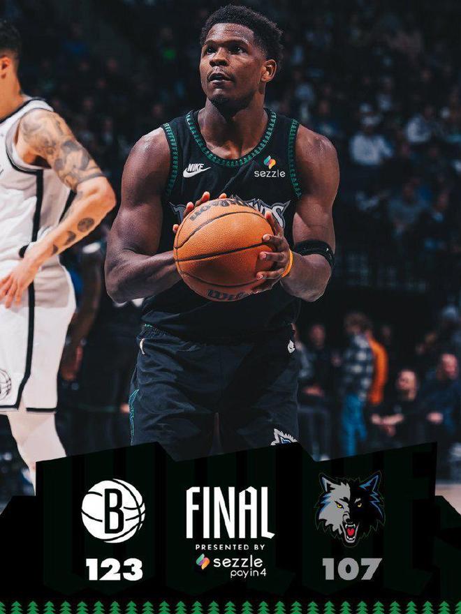 华子28+7森林狼爆冷惨负篮网 托马斯时隔20场复出20分钟30分