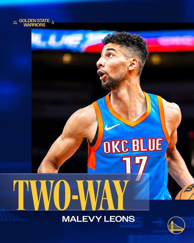 官宣：勇士双向合同签下马莱维·莱昂斯 裁掉亚历克斯·图希...