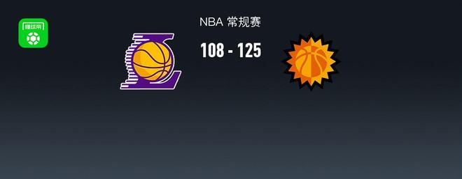 NBA戰報：太陽125-108湖人，東契奇空砍38分