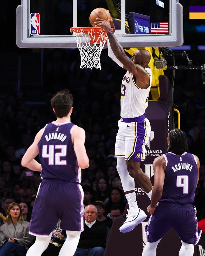 东契奇34+5+7湖人大胜国王结束3连败 勒布朗24+5...