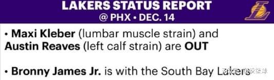 湖人战太阳前遇考验,两轮换因伤缺阵,想重回前四难度较高?