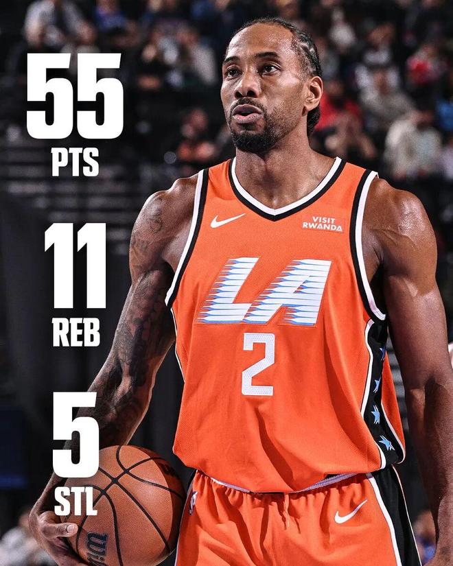 单场55分！本赛季的伦纳德，是否是生涯最强一年？