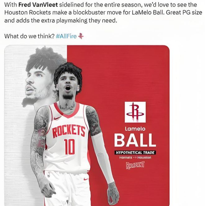 火箭黄蜂或酝酿3换1交易，休城小库里换三球，双赢的方案...