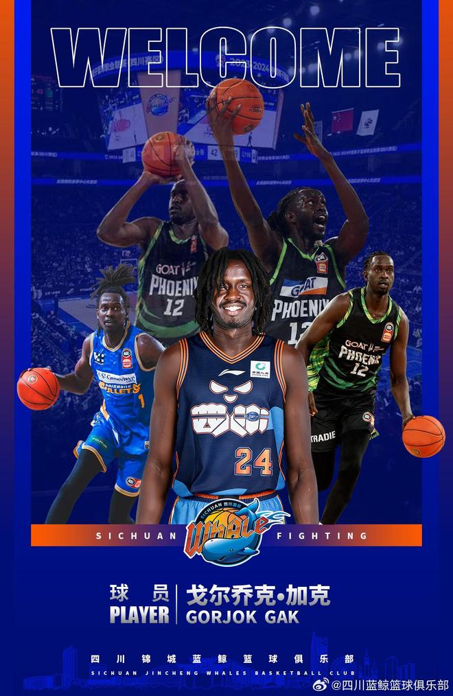 结束全华班，官方：四川男篮签下澳大利亚中锋戈尔乔克-加克