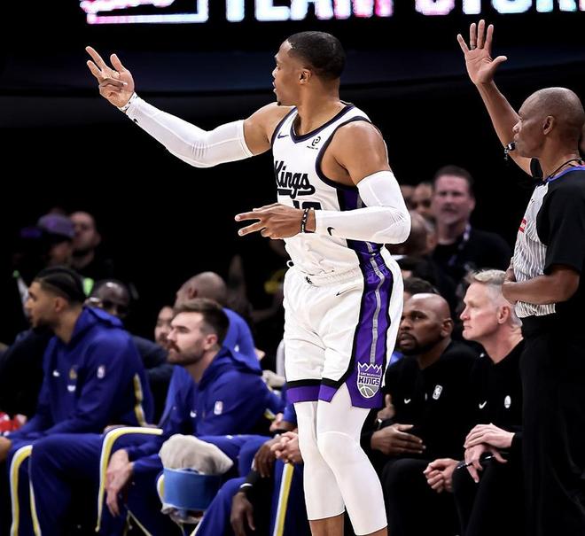 勇士太子空砍24分,国王主场一雪前耻,威少23+16+10宣战联盟第一