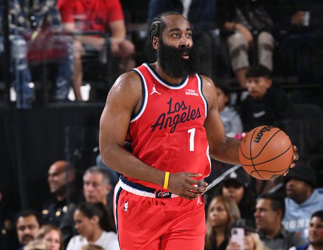 快船4連敗，哈登帶病拿13分13助！保羅被棄用，一戰看清三大球星