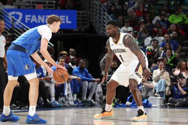 鵜鶘創(chuàng)隊(duì)史紀(jì)錄大勝獨(dú)行俠 狀元PK錫安27分弗拉格21+7+8