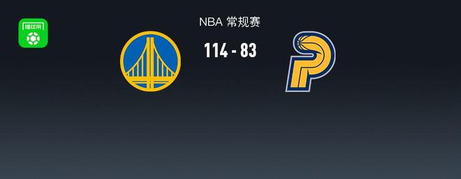 勇士114-83大胜步行者,巴特勒21+9+7,库里继续缺阵