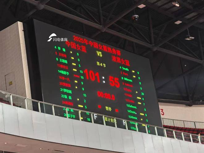 张子宇成年国家队首秀18+7 中国女篮热身赛46分大胜波黑