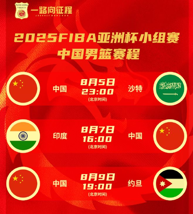 晚上11点，CCTV5直播中国男篮亚洲杯首秀！师徒二人充满信心