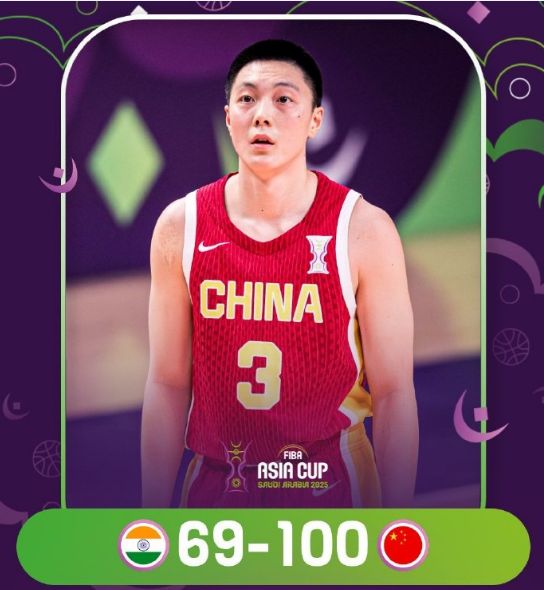 亚洲杯积分榜：中国男篮+中国台北男篮全2胜0负 均升小组第一