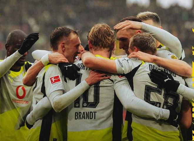 只差拜仁3分，多特達成德甲5連勝+連續14輪不敗