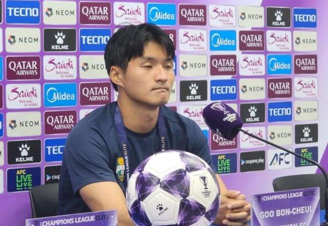 江原中场具本哲：很高兴能在亚冠精英赛首秀中打进制胜球