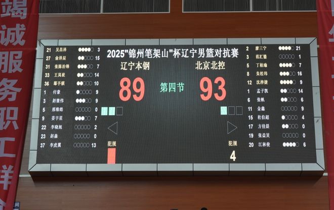 辽宁男篮4分惜败！双子星合砍28分，杨鸣演练战术暴露短板