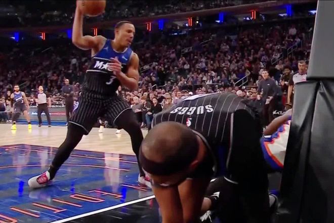 NBA官宣罚单：贝恩用力把球砸向阿奴诺比 被罚款35000美元