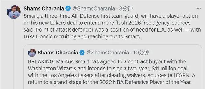 杀疯了！湖人又一笔重磅签约！拿下NBA最佳防守球员