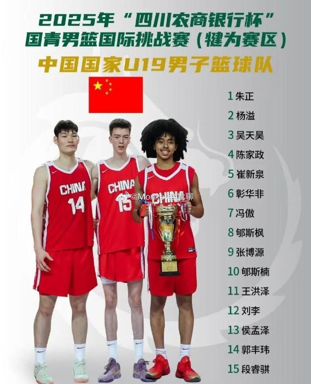 中國男籃U19熱身賽大名單公布！朱正出戰 廣東四將入選