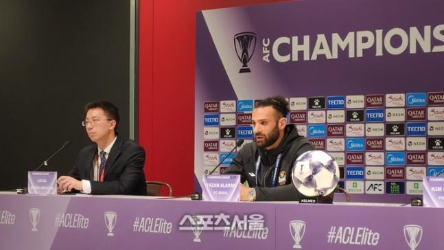 首尔外援亚赞：祝贺海港夺冠；只要团结一致就一定会有好结果