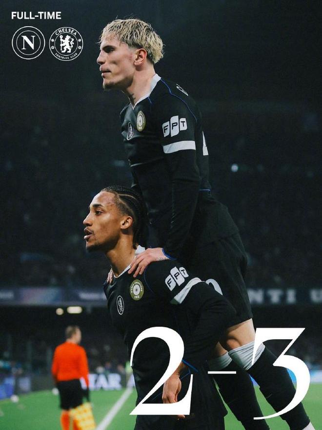 欧冠末轮冷门多，英超5强直接晋级，切尔西3-2送那不勒斯出局