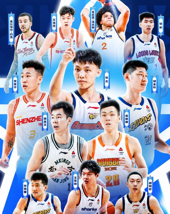 CBA全明星阵容出炉！南北区均有2外援，郭艾伦张镇麟未入选太遗憾