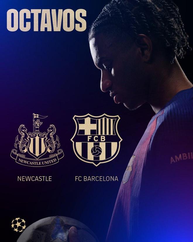 1/8決賽再相遇，巴薩本賽季歐冠聯賽階段已2-1擊敗過紐卡