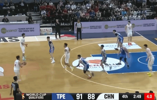 两连胜！中国男篮世预赛战胜中国台北队