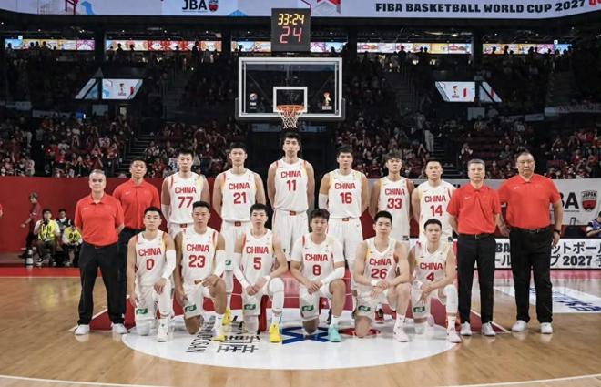 中国男篮VS中国台北，首发出炉：赵睿+大秋+王浩然+朱俊龙+贺希宁