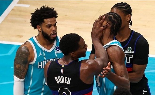 NBA官宣活塞黄蜂群殴罚单：斯图尔特禁赛7场杜伦2场 小桥迪巴4场