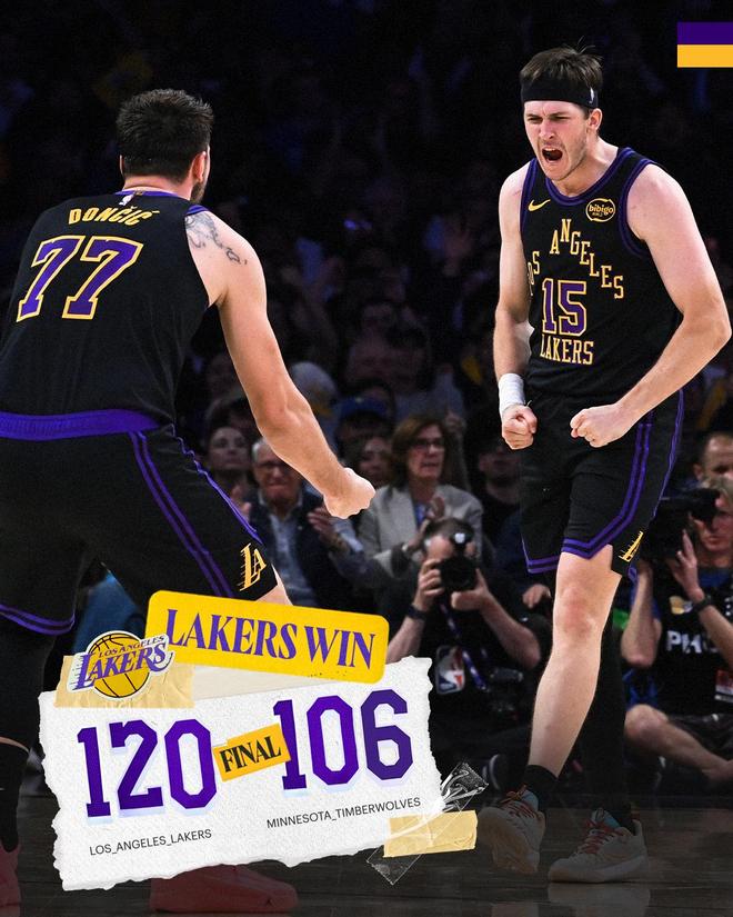 東契奇31分三雙湖人擒森林狼 里夫斯31+7+8華子15中2