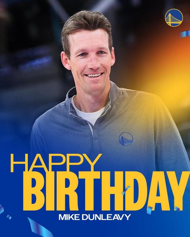 真摯的祝福！勇士官方祝球隊總經理鄧利維45歲生日快樂！