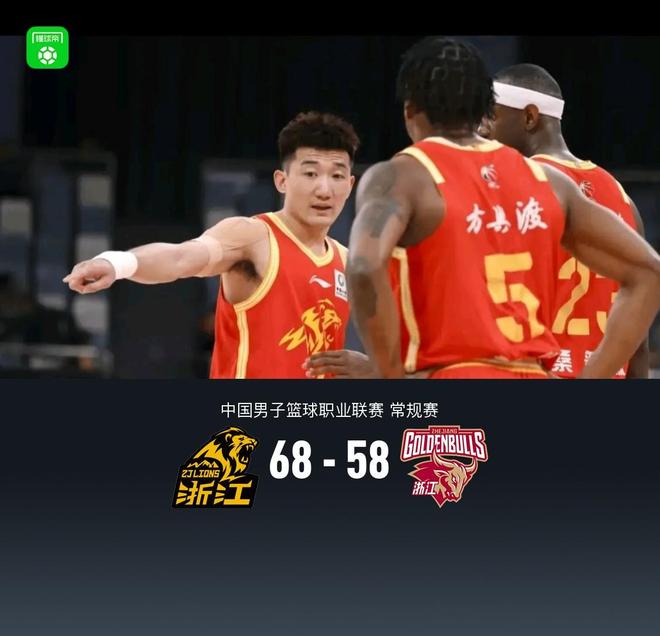 廣廈68-58力克浙江，胡金秋15分，塔克18+5，劉澤一7+15