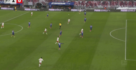 半場：萊比錫1-1美因茨，康拉德-哈德頭球破僵，阿米里點(diǎn)射